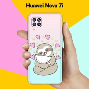 Силиконовый чехол на Huawei nova 7i Сон ленивца / для Хуавей Нова 7И