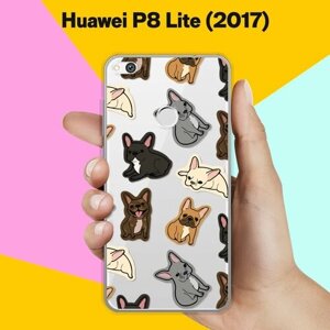 Силиконовый чехол на Huawei P8 Lite 2017 Французы / для Хуавей П8 Лайт (2017)