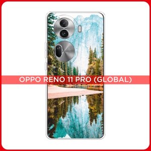 Силиконовый чехол на Oppo Reno 11 Pro (Global) / Оппо Рено 11 Про Глобал Горы 11