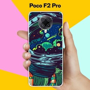 Силиконовый чехол на Poco F2 Pro Астронавт 60 / для Поко Ф2 Про