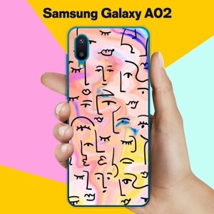 Силиконовый чехол на Samsung Galaxy A02 Узор 70 / для Самсунг Галакси А02