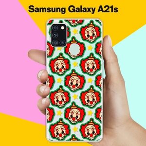 Силиконовый чехол на Samsung Galaxy A21s Клоун / для Самсунг Галакси А21с