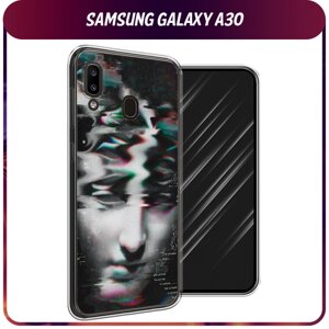 Силиконовый чехол на Samsung Galaxy A30/A20 / Самсунг Галакси A30/A20 "Glitch Art"