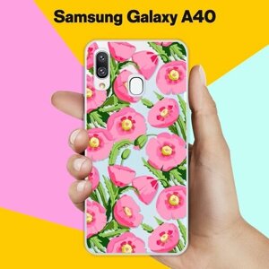 Силиконовый чехол на Samsung Galaxy A40 Маки / для Самсунг Галакси А40