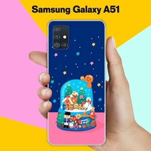Силиконовый чехол на Samsung Galaxy A51 Новогодний подарок / для Самсунг Галакси А51
