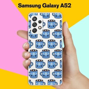 Силиконовый чехол на Samsung Galaxy A52 Синие чашки / для Самсунг Галакси А52