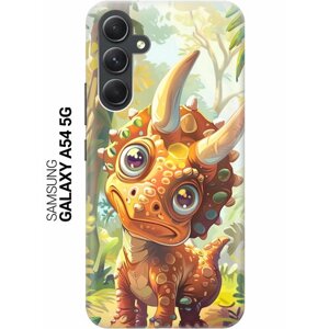 Силиконовый чехол на Samsung Galaxy A54 5G / Самсунг А54 с рисунком "Малыш-динозавр"