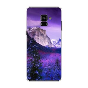 Силиконовый чехол на Samsung Galaxy A8 Plus 2018 / Самсунг Галакси A8 Плюс "Лес 20"