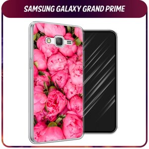 Силиконовый чехол на Samsung Galaxy Grand Prime/J2 Prime / Самсунг Галакси Grand Prime/J2 Prime "Прекрасные пионы"