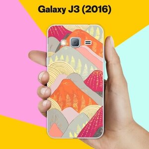 Силиконовый чехол на Samsung Galaxy J3 (2016) Узор 7 / для Самсунг Галакси Джи 3 2016