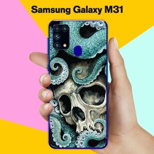 Силиконовый чехол на Samsung Galaxy M31 Череп / для Самсунг Галакси М31