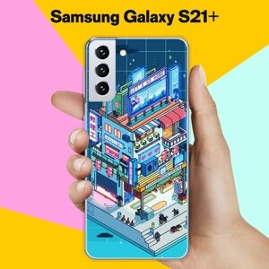 Силиконовый чехол на Samsung Galaxy S21+ 8bit / для Самсунг Галакси С21 Плюс