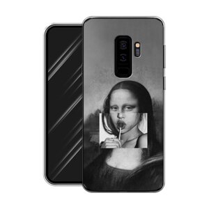 Силиконовый чехол на Samsung Galaxy S9 Plus / Самсунг Галакси S9 Плюс "Mona Lisa sucking lollipop"