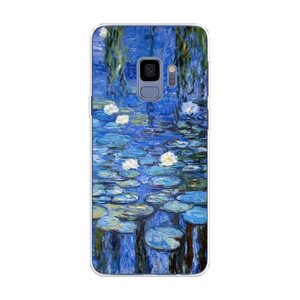 Силиконовый чехол на Samsung Galaxy S9 / Самсунг Галакси S9 "Нарисованный пруд"