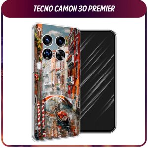 Силиконовый чехол на Tecno Camon 30 Premier / Текно Камон 30 Премьер "Нарисованная Венеция"