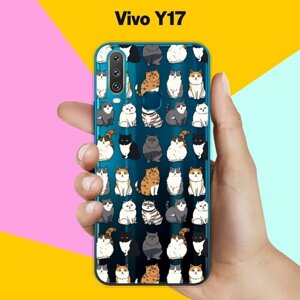 Силиконовый чехол на Vivo Y17 Коты / для Виво Ю17