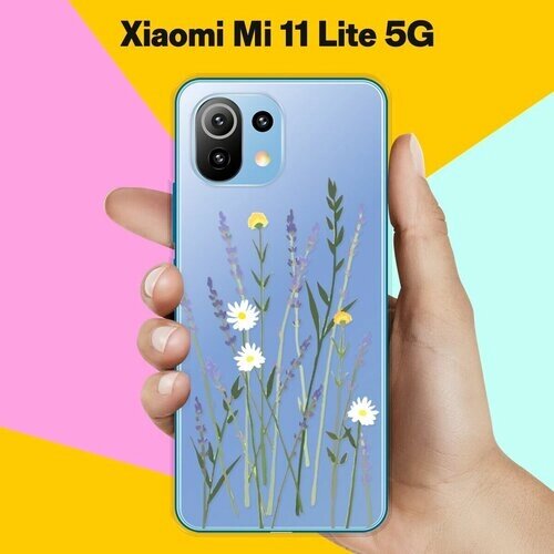 Силиконовый чехол на Xiaomi Mi 11 Lite 5G Лаванда / для Сяоми Ми 11 Лайт 5 Джи