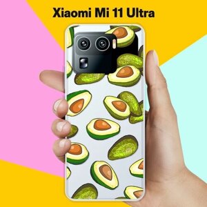 Силиконовый чехол на Xiaomi Mi 11 Ultra Зеленые авокадо / для Сяоми Ми 11 Ультра
