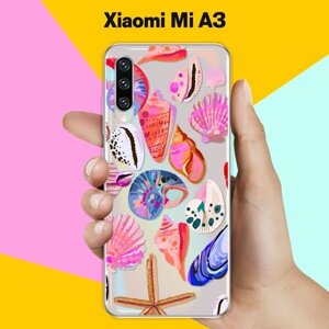 Силиконовый чехол на Xiaomi Mi A3 Ракушки / для Сяоми Ми А3