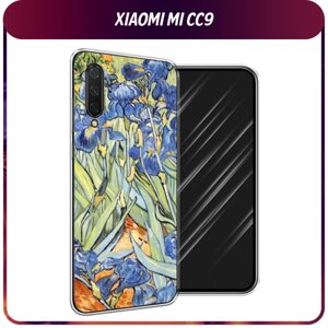 Силиконовый чехол на Xiaomi Mi CC9/Mi A3 Lite/Mi 9 Lite / Сяоми Mi CC9 "Ирисы Ван Гог"