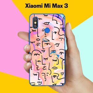 Силиконовый чехол на Xiaomi Mi Max 3 Узор 70 / для Сяоми Ми Макс 3