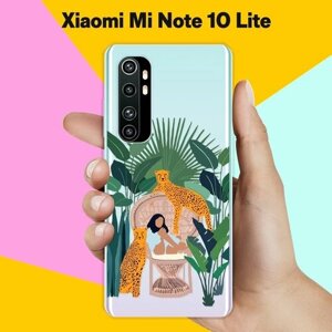 Силиконовый чехол на Xiaomi Mi Note 10 Lite 2 тигра / для Сяоми Ми Ноут 10 Лайт