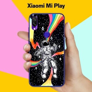 Силиконовый чехол на Xiaomi Mi Play Астронавт 40 / для Сяоми Ми Плей