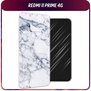 Силиконовый чехол на Xiaomi Redmi 11 Prime 4G / Сяоми Редми Прайм 11 4G "Серый мрамор"