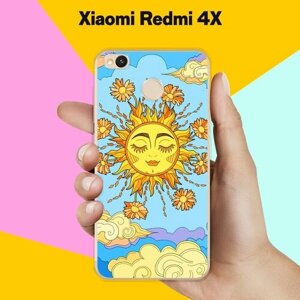 Силиконовый чехол на Xiaomi Redmi 4X Солнце / для Сяоми Редми 4 Икс