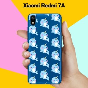 Силиконовый чехол на Xiaomi Redmi 7A Кит-единорог / для Сяоми Редми 7А