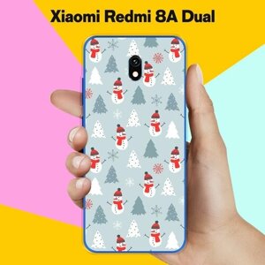 Силиконовый чехол на Xiaomi Redmi 8A Dual Узор новогодний / для Сяоми Редми 8А Дуал