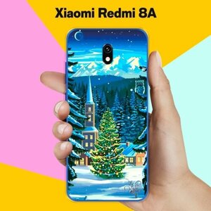 Силиконовый чехол на Xiaomi Redmi 8A Елка / для Сяоми Редми 8А