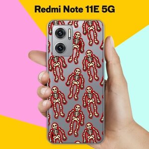 Силиконовый чехол на Xiaomi Redmi Note 11E 5G Скелет / для Сяоми Редми Ноут 11Е 5 Джи
