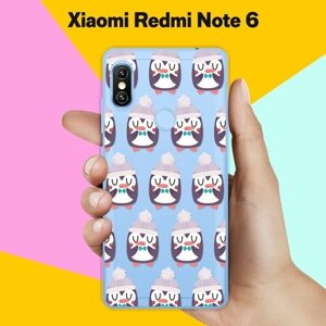Силиконовый чехол на Xiaomi Redmi Note 6 Новогодний узор / для Сяоми Редми Ноут 6