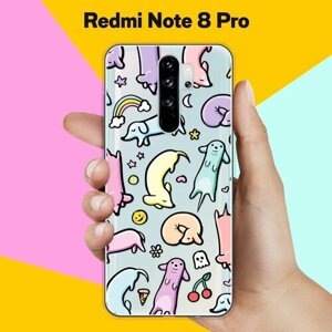 Силиконовый чехол на Xiaomi Redmi Note 8 Pro Собаки / для Сяоми Редми Ноут 8 Про