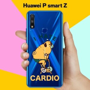 Силиконовый чехол Не люблю кардио на Huawei P smart Z