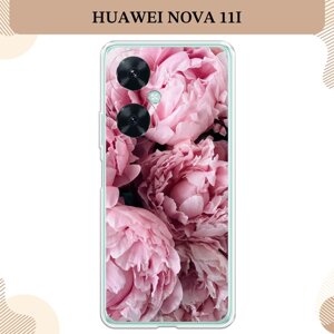 Силиконовый чехол "Нежные пионы" на Huawei Nova 11i / Хуавей Нова 11i