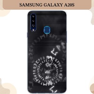 Силиконовый чехол "Руны" на Samsung Galaxy A20s / Самсунг Галакси A20s