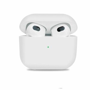 Силиконовый чехол тонкий для Apple AirPods 3 белый
