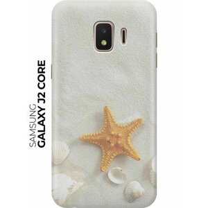 Силиконовый чехол Желтая морская звезда на Samsung Galaxy J2 Core / Самсунг Джей 2 Кор