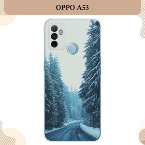 Силиконовый чехол "Зима 9" на Oppo A53 / Оппо А53