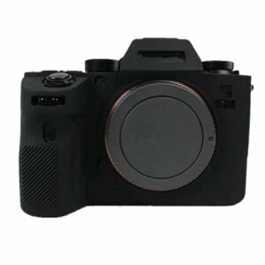 Силиконовый противоударный чехол MyPads Antiurto для фотоаппарата Sony Alpha ILCE-A9 II/ 9M2/ A9M2 из мягкого силикона черный
