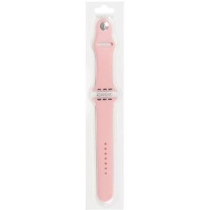 Силиконовый ремешок для Apple Watch 42/44мм (12), персиково-розовый, на кнопке