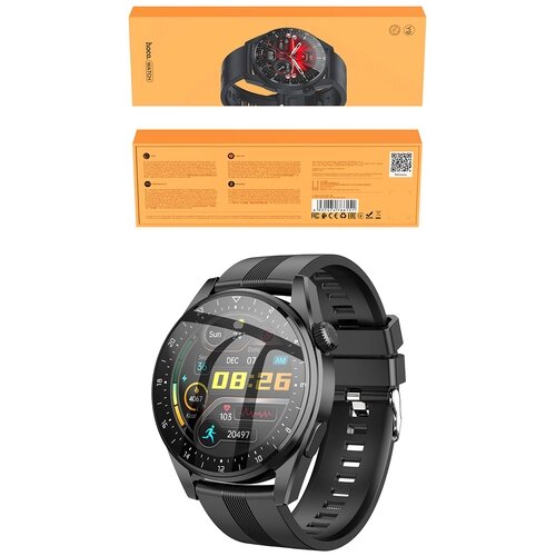 Смарт часы HOCO Y9 Smart sports watch (call version), bluetooth, IP68, чёрный