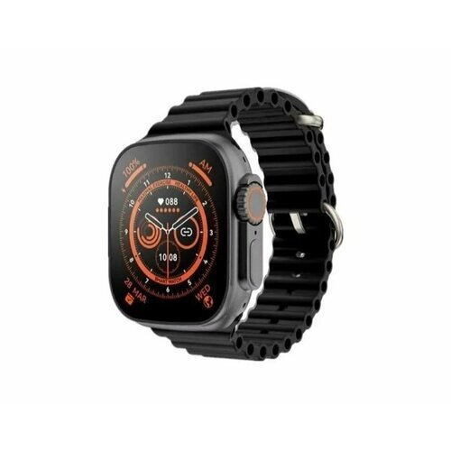 Смарт часы Smart Watch 8 Ultra мужские и женские с NFC, черные