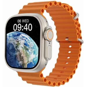 Смарт-часы WiWU SW01 Ultra, спортивные, водонепроницаемые IP68 - Оранжевые