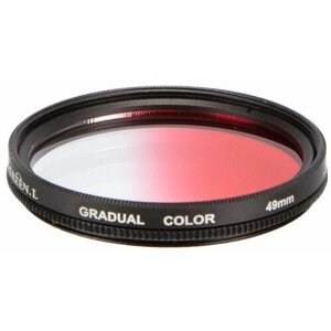Светофильтр Green-L градиентный красный (gradual color red) - 49mm