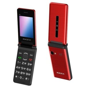 Телефон MAXVI E9, 2 SIM, красный