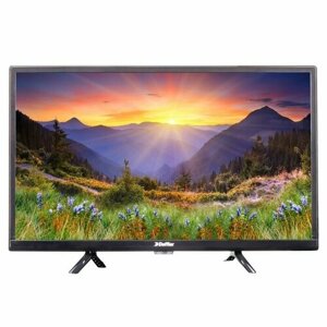 Телевизор doffler 24кн29, 24", 1366x768, DVB-T2/C/S2, HDMI 2, USB 1, чёрный