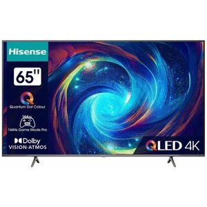 Телевизор Hisense 65E7KQ PRO 65"3840x2160) 350кд/м2 2000:1 120Гц 65E7KQ PRO 40Вт Wi-Fi Поддержка SMART TV Разъем CI+ Цифровой тюнер